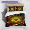 Watford Football Printed 3 Pieces Bedding Set, Comfortable Skin Friendly Bedroom Duvet Cover Set