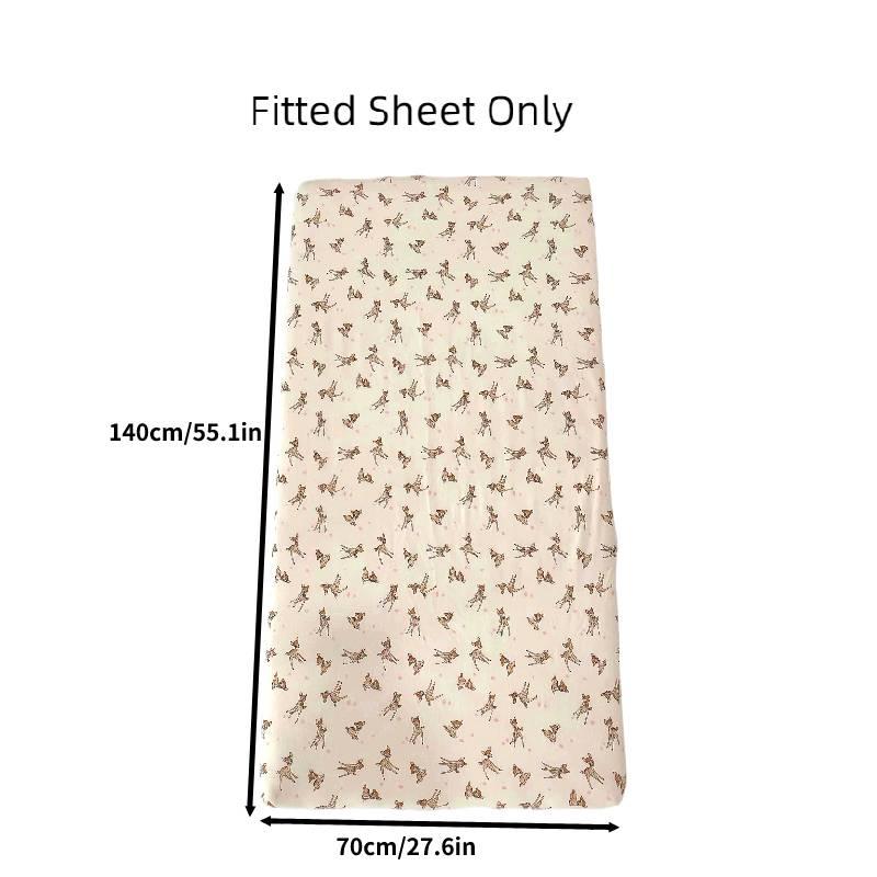 Хлопковый чехол на детскую кроватку с милыми рисунками льва, собаки, слона и другими, набор из 4 предметов, на все сезоны