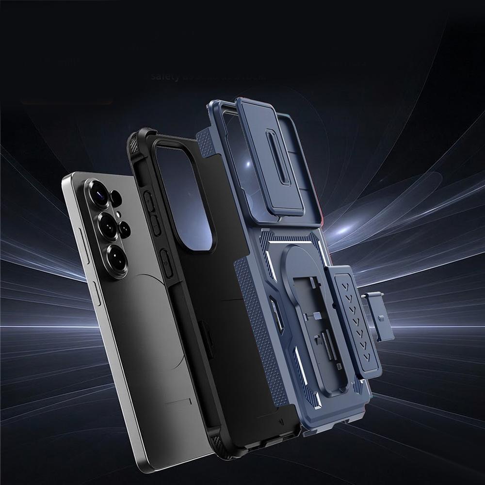 Armored case for Samsung Galaxy S26 Ultra, with stand, blue