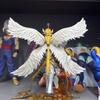 22 см/8,6 дюйма Аниме Digimon Adventure Фигурка Полностью тело Святой Ангемон Фигурки Действия ПВХ Статуя Коллекционная Модель Игрушки Подарки