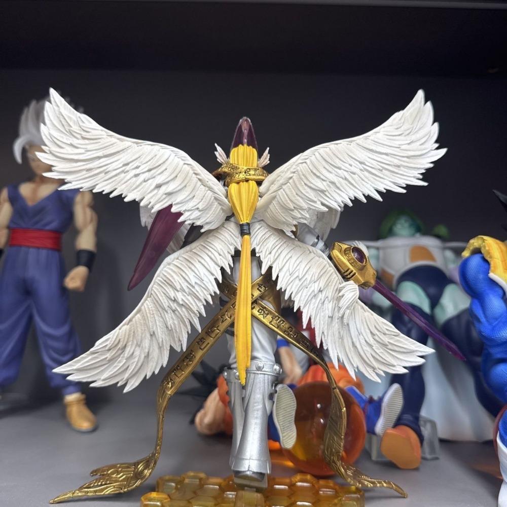 22 см/8,6 дюйма Аниме Digimon Adventure Фигурка Полностью тело Святой Ангемон Фигурки Действия ПВХ Статуя Коллекционная Модель Игрушки Подарки