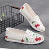 Дышащая сетка Легкая повседневная обувь Женская мода Женские туфли на плоской подошве с принтом Рыбацкая обувь на плоской подошве Обувь Zapatos De Mujer