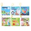 Baby Cognitive Cloth Book: Ocean, Forest & Farm Animals - Tear-Resistant & Interactive