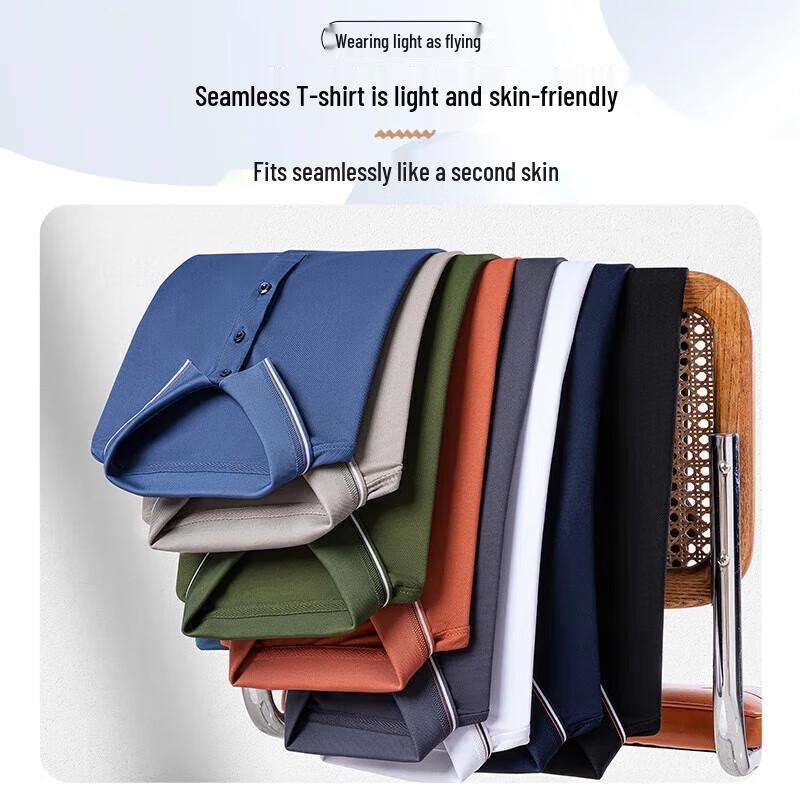 SHANSHAN Men's Summer Business Casual Polo Shirt & Shorts Set