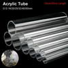 1Pcs 20/50cm Acrylic Tube O.D 16/20/25/32/40/50mm Pipe Fittings Fish Tank Pipe Aquarium Supplies