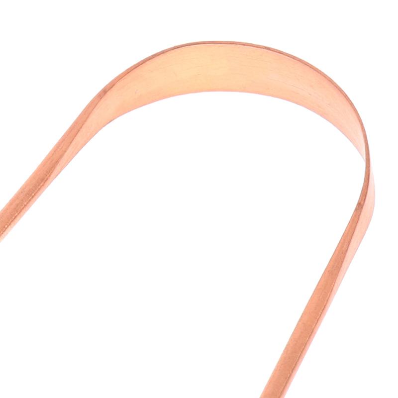 Чистый медный скребок для языка, щетка для чистки полости рта, свежая гигиена, средства по уходу