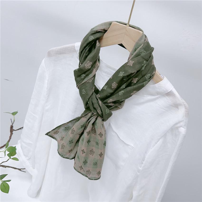 Клетчатый шарф из чистого хлопка, окрашенный в пряже, в более чем 20 цветах