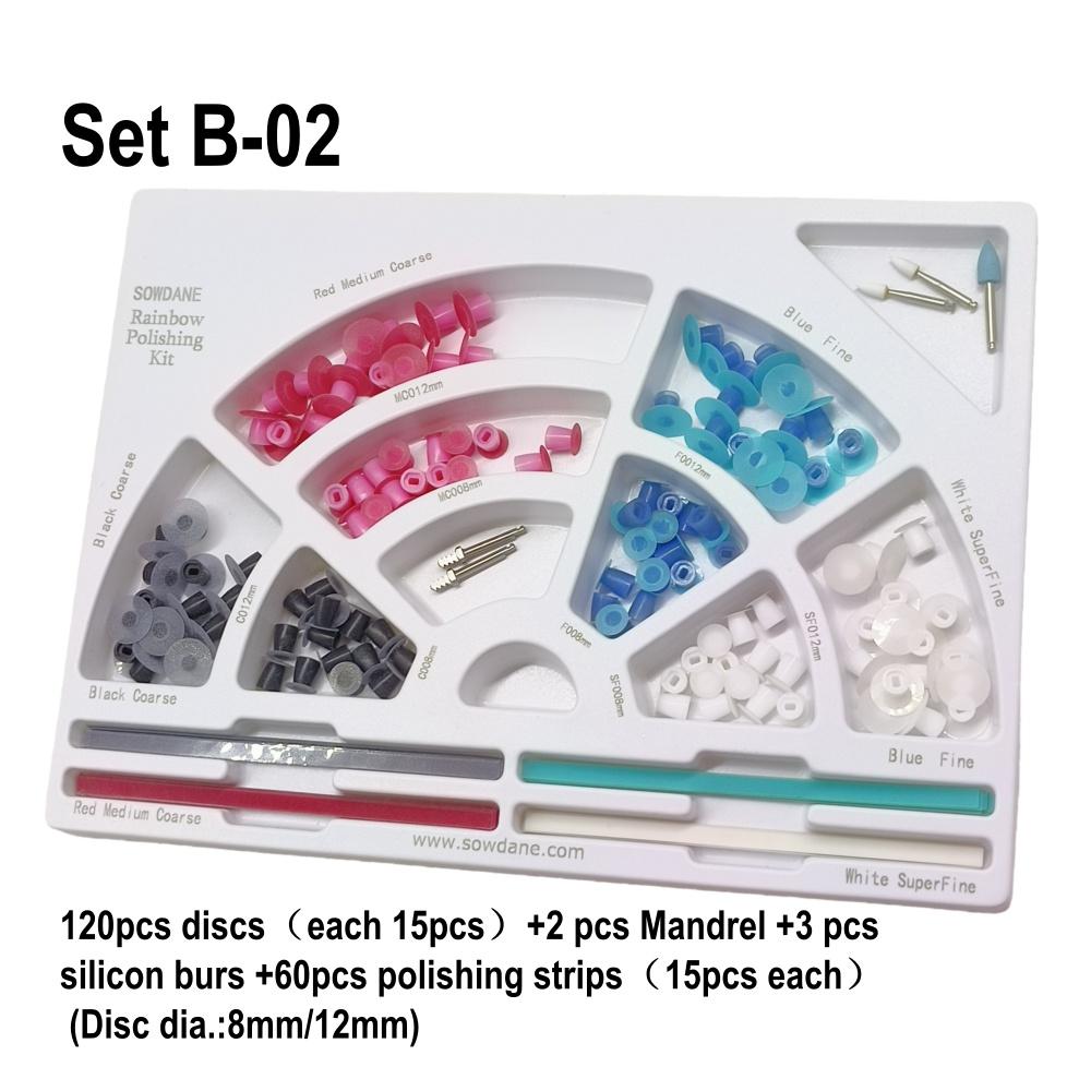 Стоматологический набор Super-Snap Rainbow Technique, стоматологические диски для полировки полости рта, набор держателей, финишная система, стоматологический инструмент