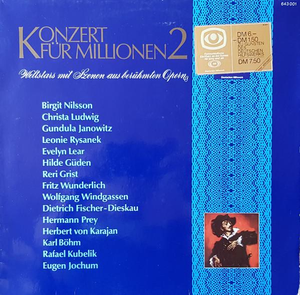 LP Record VARIOUS - Konzert Für Millionen 2 643001 Deutsche Grammo 1968 Germany Classical Used