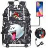 17-inch Popular Print Youth Backpack Large Capacity for Students Unisex Travel Casual School Bag