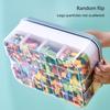 LEGO Desktop Storage and Sorting Box: Large Capacity Toy Organizer with Compartments