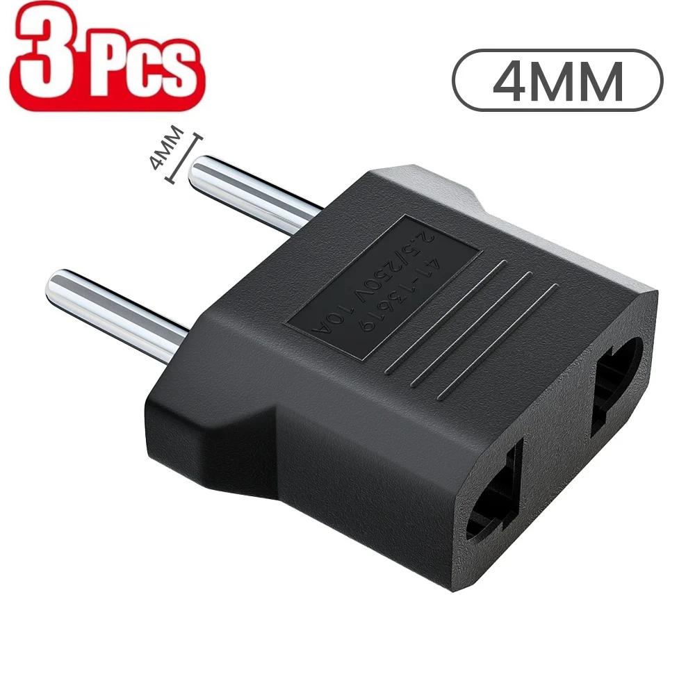 3/5/10Pcs US To Korea European Electrical Plug Adapter Power Adaptor Travel Converter American China To Europe KR Plug Adapter
