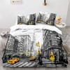 Luxury New 3D Print Statue of Liberty Duvet Cover King Microfiber World Famous Building Bedding Set New York Landmark Cityscape