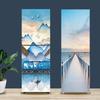 28 Styles For Choice Beach Scenery Refrigerator Sticker Peel and Stick Waterproof Double Door Freezer Cupboard Decor Art Mural