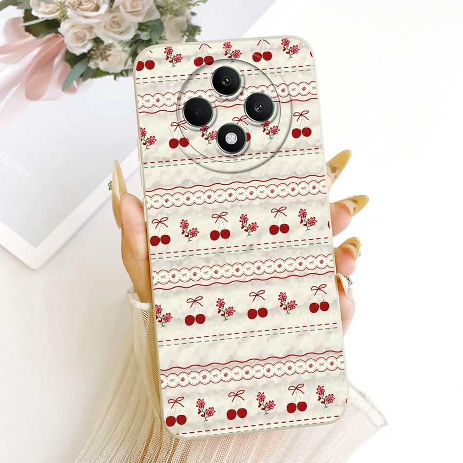 For OPPO Reno12 F 5G Reno 12 Pro 12F 12FS 12 5G Cute Cat Flower Butterfly Cartoon Phone Case Shockproof Soft Silicone Cases