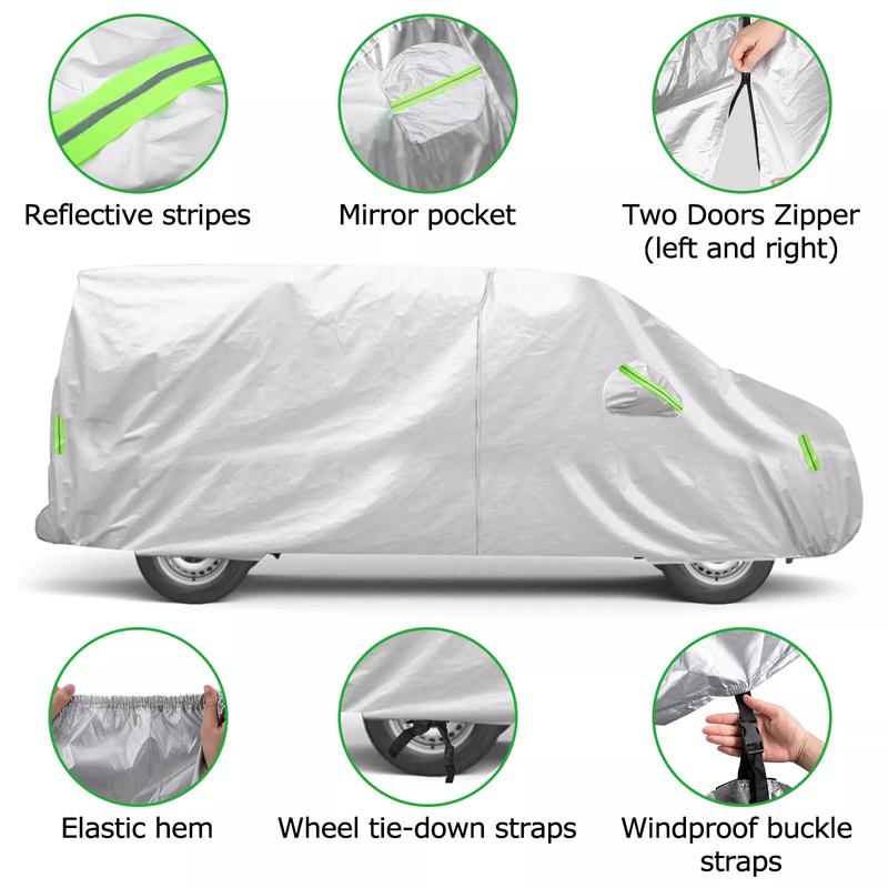 1pcs Car Cover For VW Transporter T3 T4 T5 T6 Outdoor Protection Full Exterior Waterproof Sun Snow UV Cover Car Accessroies