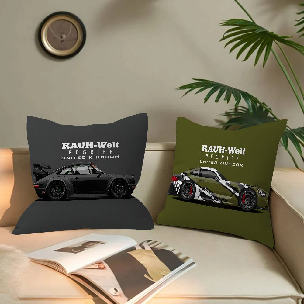 Japan Sports Car Jdm Painted Decorative Room Aesthetics Pillow Case Home Decor Bedroom Sofa Bed Couch Pillow Cover 45X45
