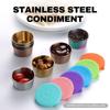 60 мл контейнер для заправки салата герметичная коробка для приправ портативная нержавеющая сталь соусница с крышкой маленькая чашка для приправ