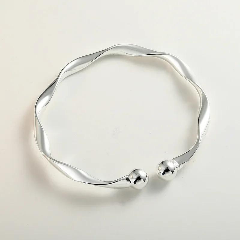 Luxury 925 Silver Bead Ball Bracelets For Women Elegant Dreamcatcher Tassel Feather Adjustable Bracelet Party Jewelry