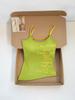 Women Graffiti Letter Print Spaghetti Strap Cami Tank Top Beaded Decor Slim Fit Solid Color Summer Camisole