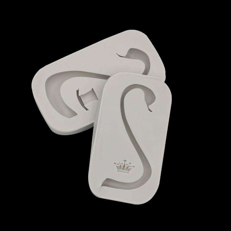 2 шт./набор DIY силиконовые формы в виде перьев лебедя для выпечки, инструменты для украшения торта, помадка, форма для пудинга, шоколадная форма