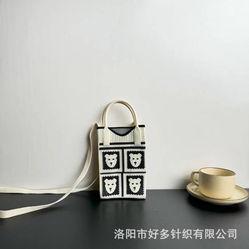 Премиальный сенсорный ns сумка для мобильного телефона новая мультяшная вязаная сумка дофаминовая ниша универсальная сумка-мессенджер через плечо сумочка