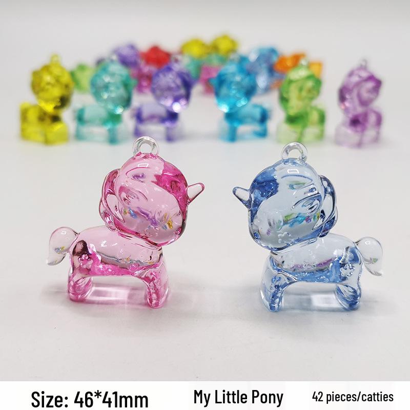 Colorful Mini Acrylic Milk Bottle Cartoon Ornaments - Cute Handmade DIY Decorative Accessories