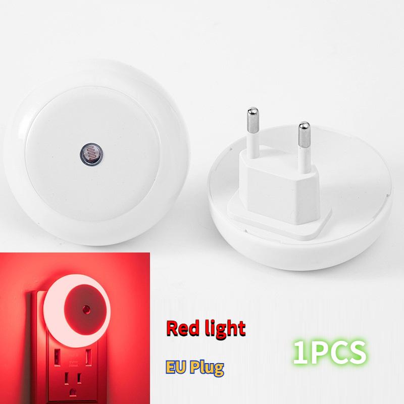 Intelligent Light Control Induction Light, Small Night Light, White Light, Blue Light, Red Light, Warm Light, Amber Light, Smart Home