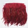 1Meters/Lot Saddle Pheasant Feathers Trim Fringe 4-6" Burgundy Rooster Feathers Ribbon Sewing Feathers For Jewelry Making Plumas