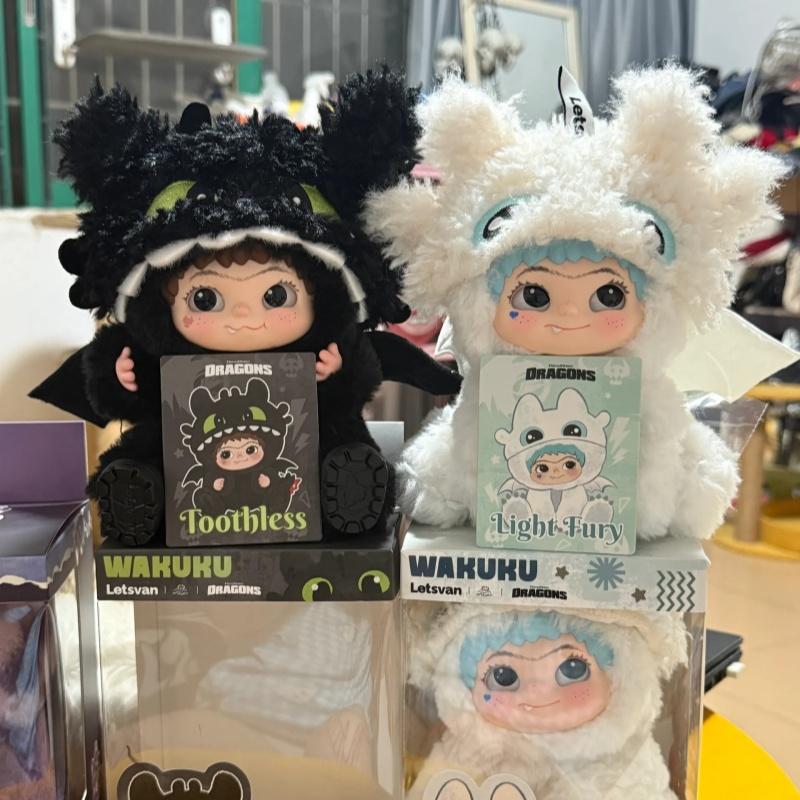 Новая оригинальная подвесная карточка Wakuku Kawaii плюшевая кукла Милый кролик Ангел Панда Дракон стиль Подвеска для сумки Декор Подарок для девочек и детей