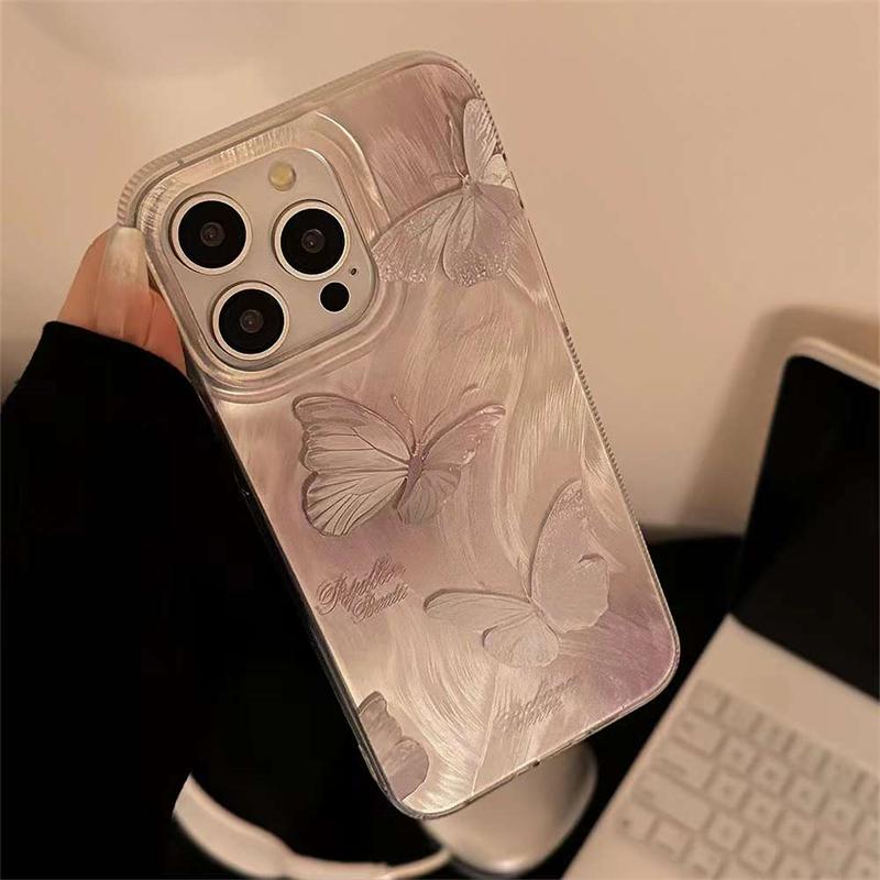 Для iPhone 15 Pro Max модный красивый чехол для телефона с бабочкой для iPhone 11 12 13 14 15 Pro INS противоударный чехол