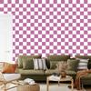 Checkerboard Wallpaper Purple and White for Living Room and Bedroom 50x1000