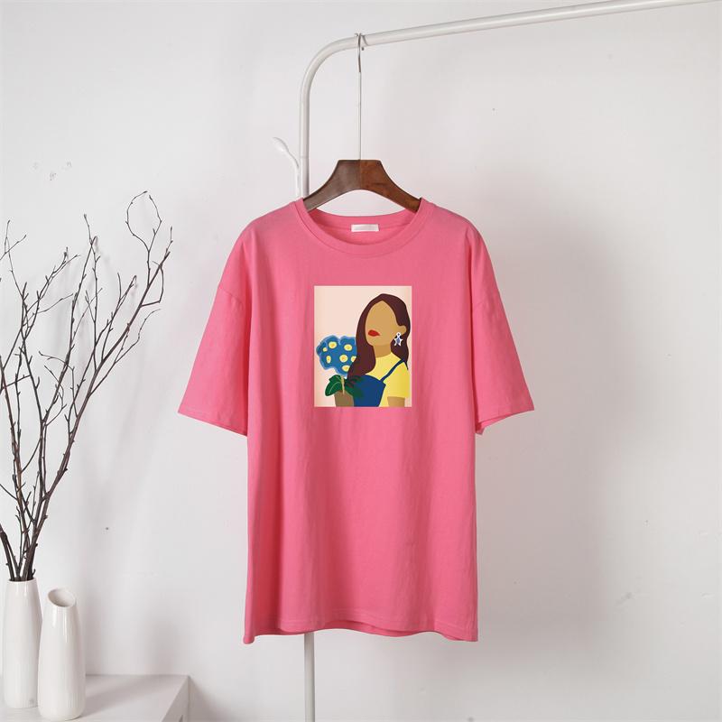 Hirsionsan новая футболка в стиле Харадзюку с графическим принтом, женская футболка из 100% хлопка с короткими рукавами, летний мягкий пуловер большого размера, топ