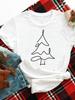 (Asian Size) Merry Christmas New Year O-neck Women's Top T Clothing Lovely Tree Trend 90s Print Short Sleeve T-shirts Fashion Holiday Graphic Tee