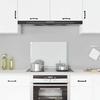 VidaXL Kitchen Backsplash Transparent 70x50 Cm Tempered Glass 249467
