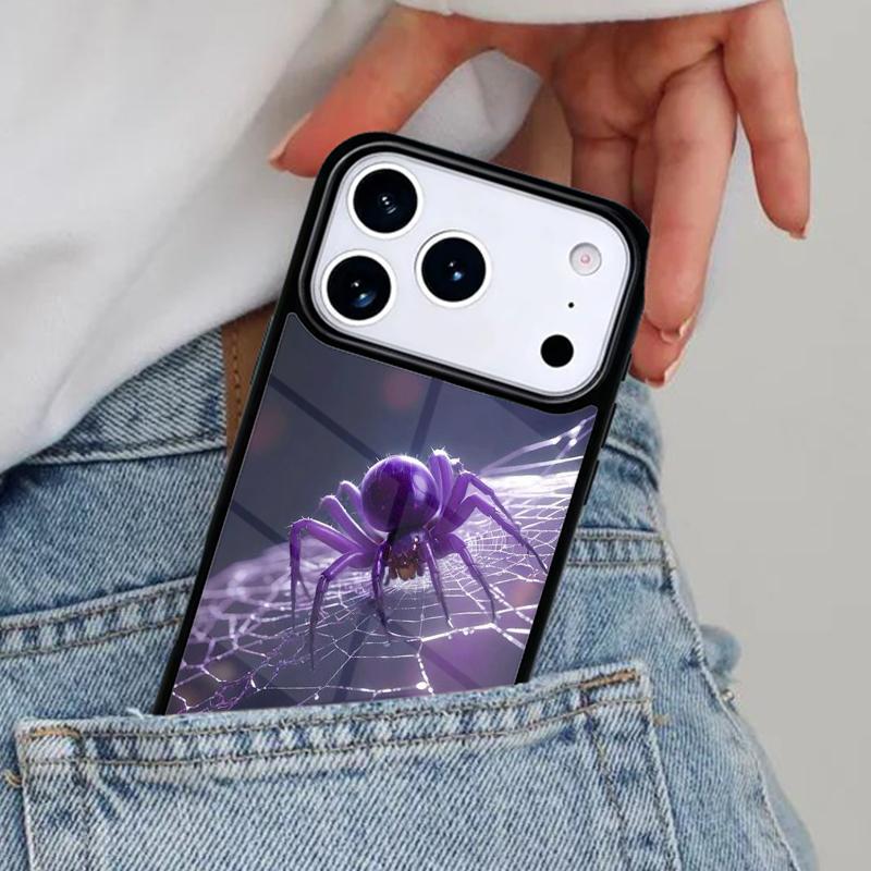 Жуткий Чехол-Паук для Телефона iPhone 16e 15 14 13 12 17 Pro Max Plus Air 17pro Чехол