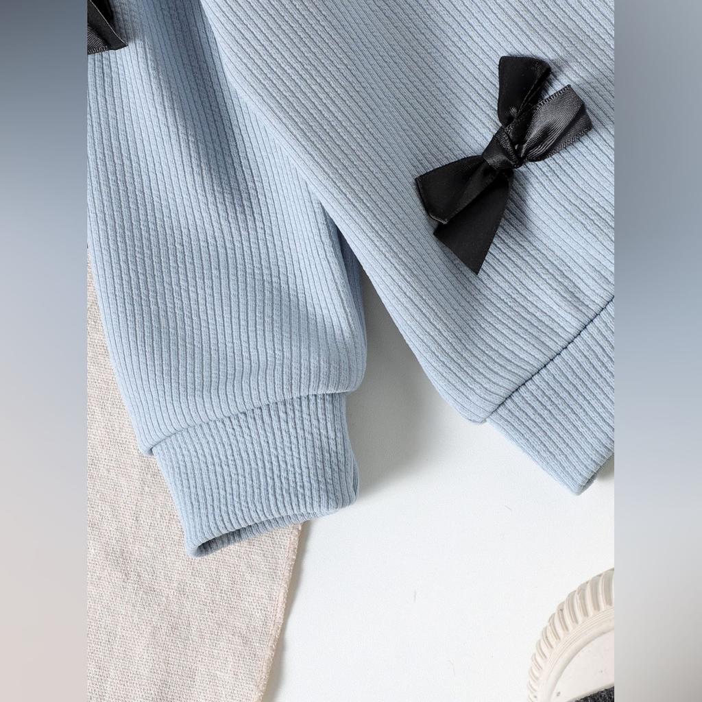 Kids Casual Long-Sleeve Set, Comfortable Daily Wear Outfits