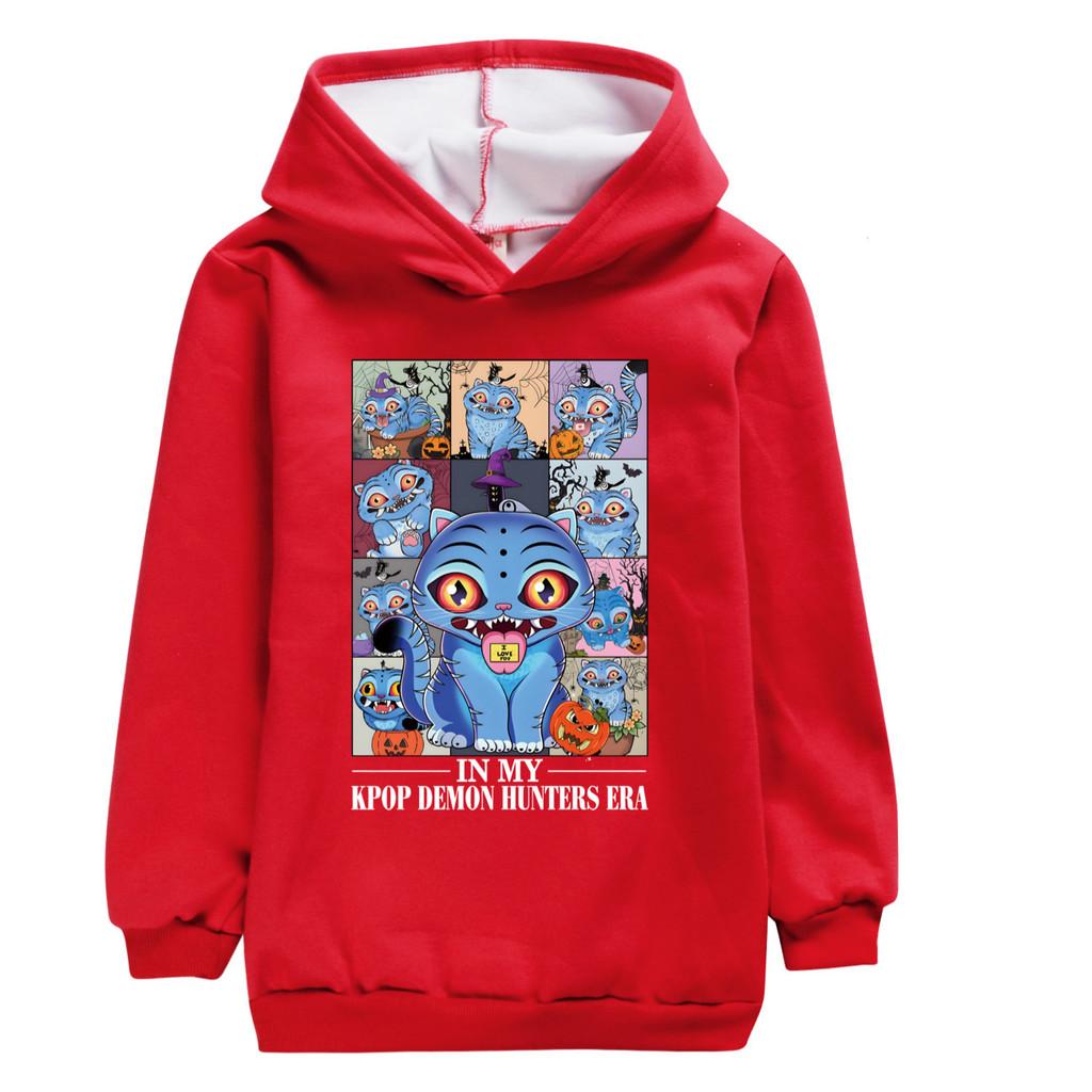 4978 Милый Дерпи K-pop Руми Зои Мира Принт Детский Девочки Длинные Рукава Бархатный Теплый Зимний Худи
