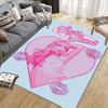Sabrina Poster Flannel Printed Carpet, Home Sofa Decoration for Living Room & Bedroom, Non‑Slip Play Flannel Floor Mat for Game Room