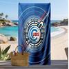 Пляжное полотенце с принтом Chicago Cubs Мягкое Портативное Быстросохнущее?Сухое полотенце для бассейна, летнего отпуска, активного отдыха на природе