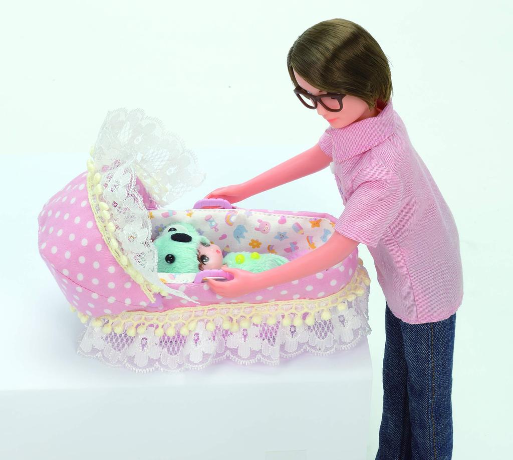 TAKARA TOMY Mitsugo Baby Play 3 Years Old and Passes Toy Safety ST Mark Licca TAKARA TOMY "Licca-chan LF-11 Stroller" Dress-up Doll, House, Toy,