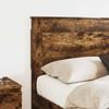 Headboard with Smoked Oak Finish 135 cm Engineered Wood