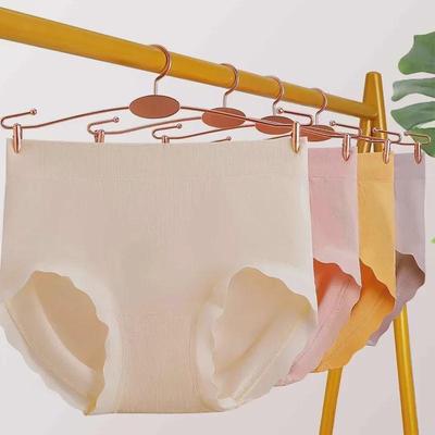 Женские бесшовные трусы из бамбукового волокна с высокой талией и хлопковой вставкой в шагу — дышащие, сексуальные