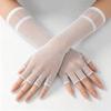 Stretch Women's Fishnet Gloves Punk Style Arm Warmer Gloves Sexy Girl's Long Gloves  Cosplay Use