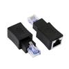 Right Angle Rj45 Fast Ethernet Male To Female Straight Adapter Cat5/6 Ethernet Lan Extension Adapter