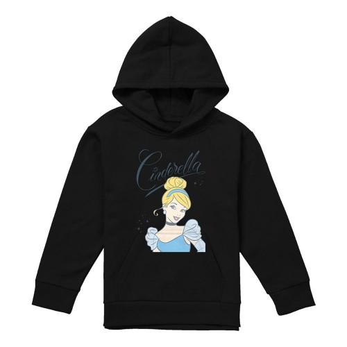 Cinderella Childrens/Kids Headshot With Fancy Script Hoodie