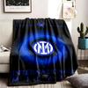 FC Internazionale Milano Theme Personalized Outdoor Flannel Blankets Soft And Suitable For All Seasons Perfect For Sofas Beds And Camping