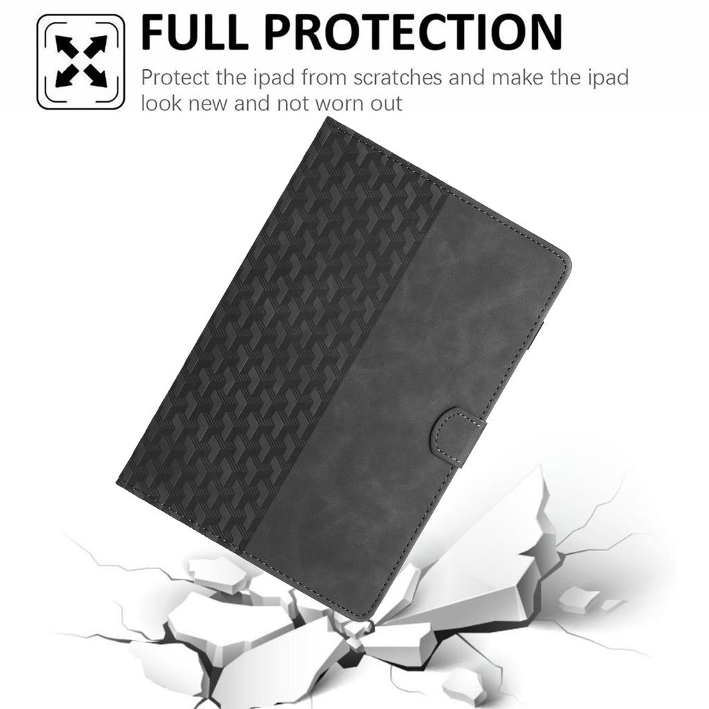 For iPad (2025)/10.9 (2022) Cover Imprinted Shockproof PU Leather Tablet Case with Card Slots