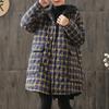 Plus Size Cotton-padded Coat Women's Winter Clothes Mid-length Jacket Women's Autumn and Winter Literary Retro Loose Thick Cotton-padded Coat