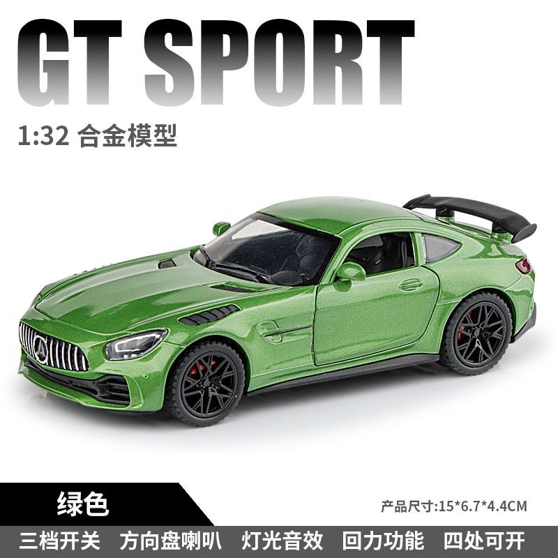 1:32 Mercedes Benz GT GT3 Немецкий спортивный автомобиль Металлический литой модель автомобиля Декор для дома и модные настольные украшения Праздничная игрушка